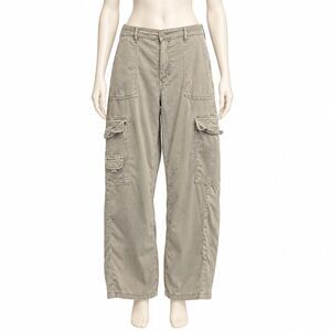 VTG American Eagle Outfitters Y2K Grunge Gorpcore Cargo Pants 14 Stretch Khaki